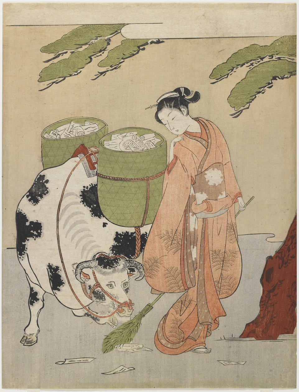 Mitat Oxherdera, ok. 1930 r. 1767 autorstwa Suzuki Harunobu
