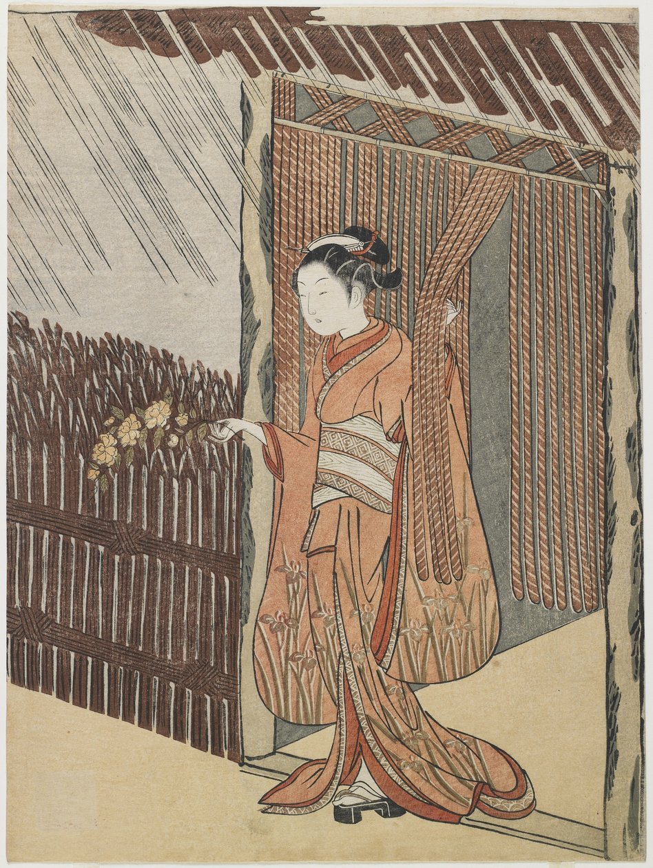 Mitat poety O_ta Do_kan, 1766-1767 autorstwa Suzuki Harunobu