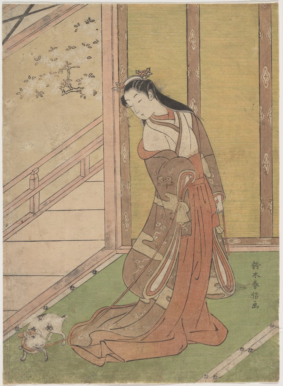 Onna San no Miya (trzecia księżniczka) autorstwa Suzuki Harunobu
