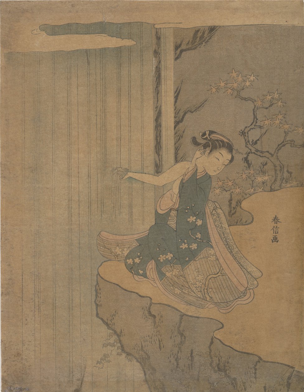 Parodia Legendy Kyoyu i Sofu, 1764-72., 1764-72. autorstwa Suzuki Harunobu