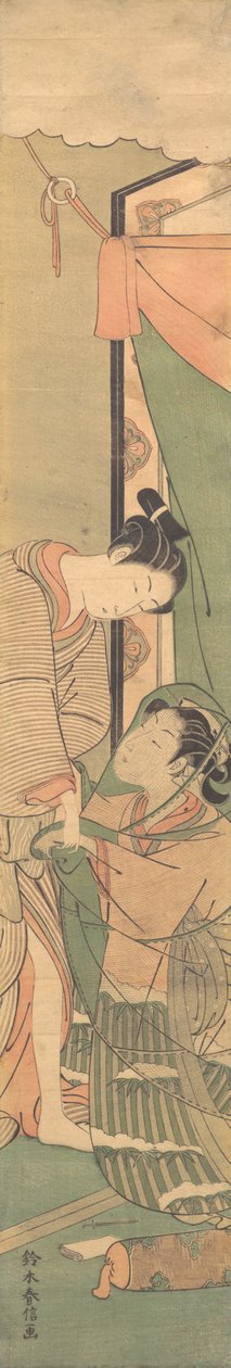 Rozstanie kochanków: poranek po, ca. 1765-70., ca. 1765-70. autorstwa Suzuki Harunobu