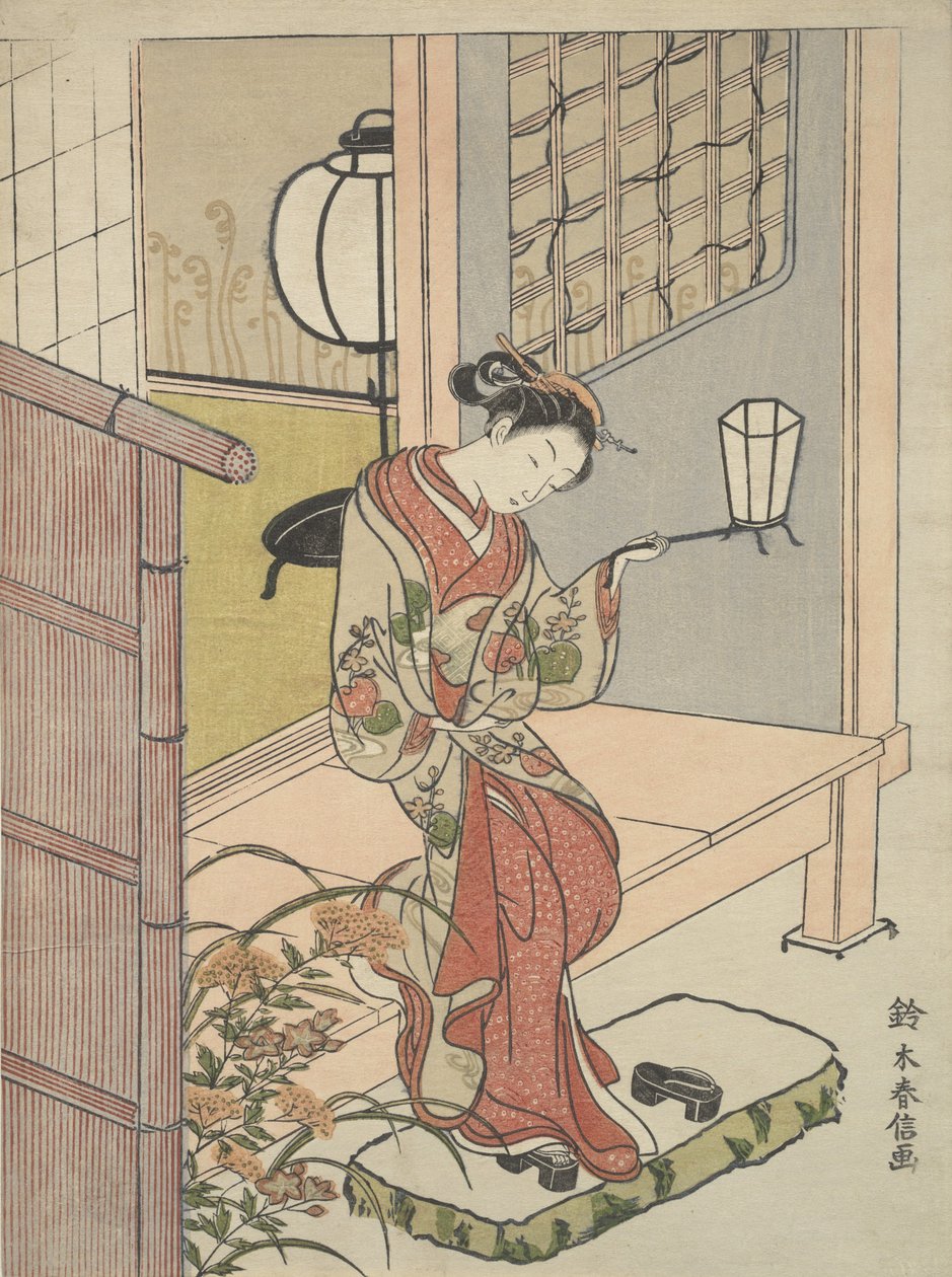 Druk, ca. 1762 r., ok. 1762 r. 1762. autorstwa Suzuki Harunobu