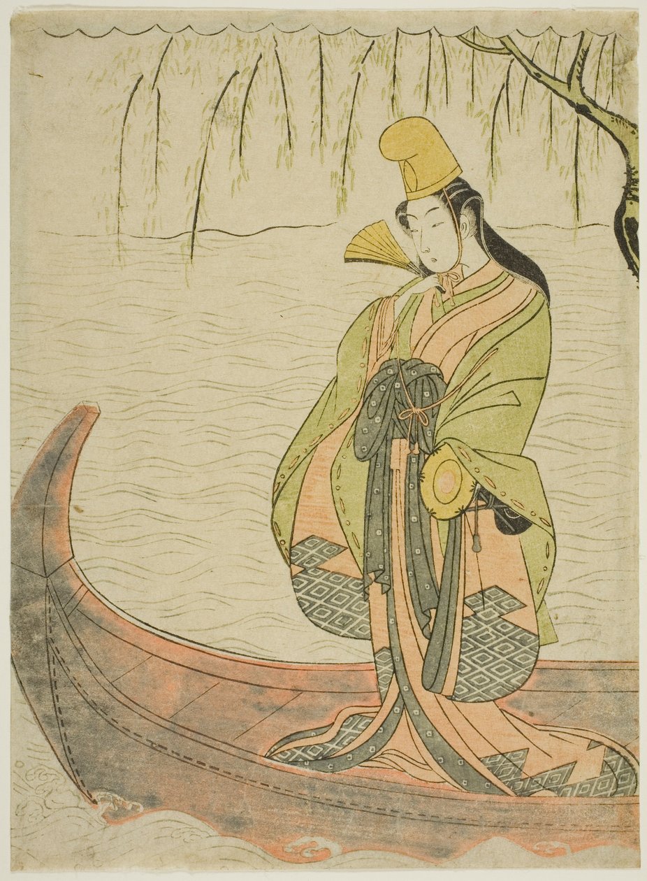 Tancerka Hakubyo s end jin g członek asazuma boa autorstwa Suzuki Harunobu
