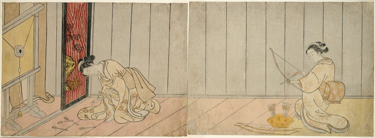 Galeria Łucznictwa autorstwa Suzuki Harunobu