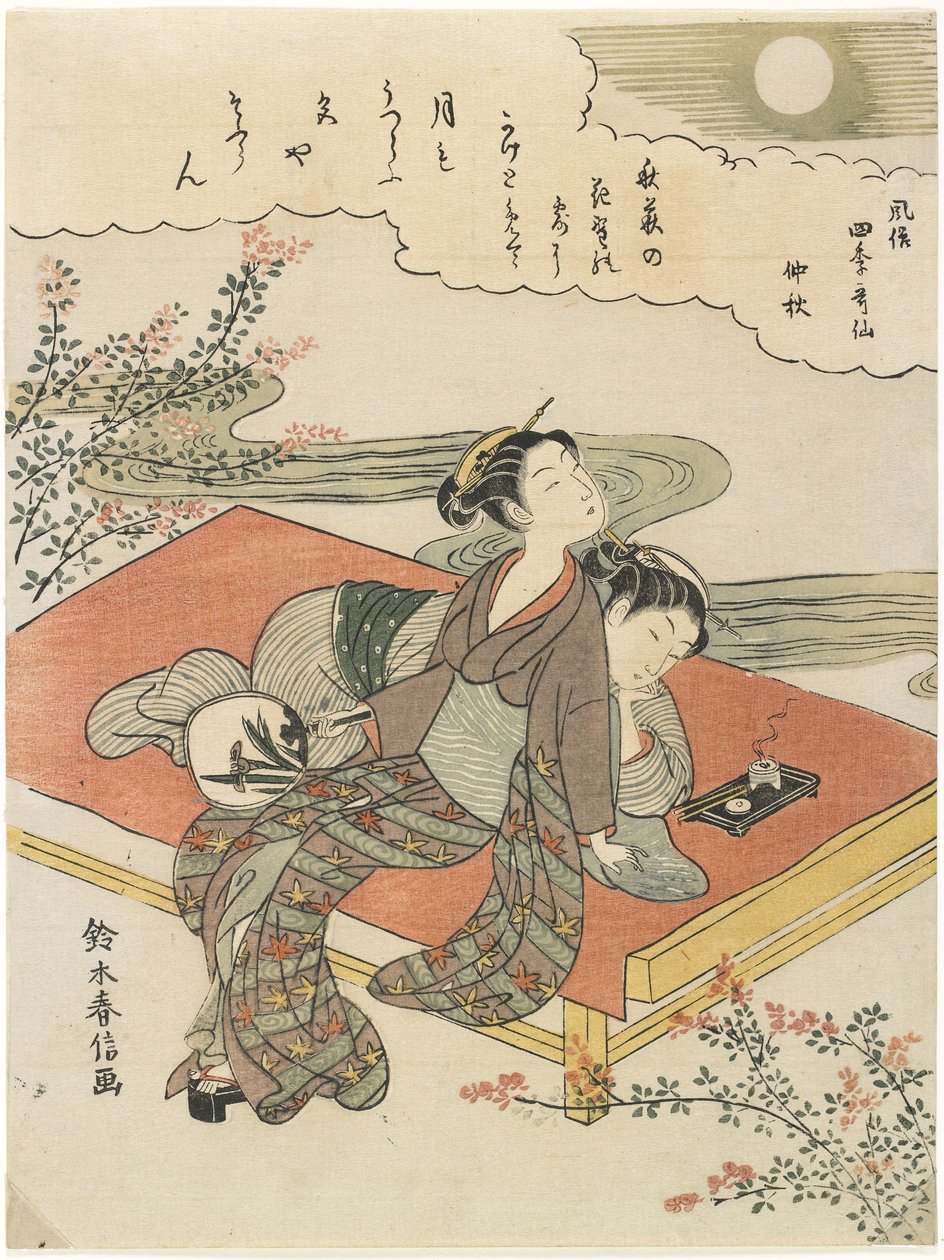 Ósmy Miesiąc, ok. godz. 1768 autorstwa Suzuki Harunobu