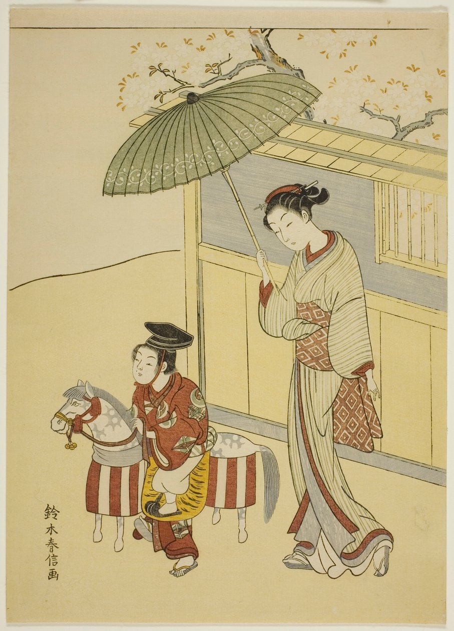 Koń hobby autorstwa Suzuki Harunobu