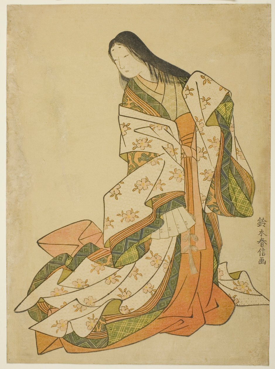 Ono no Komachi . Te Poe Toru autorstwa Suzuki Harunobu