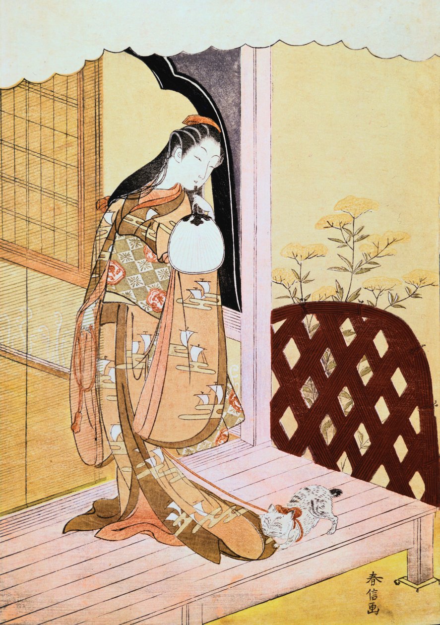Księżniczka Nyosan, 1765 autorstwa Suzuki Harunobu