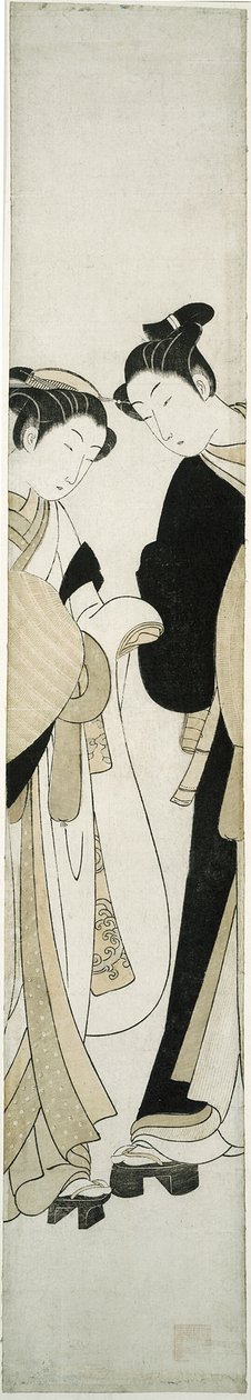Dwa Komuso autorstwa Suzuki Harunobu