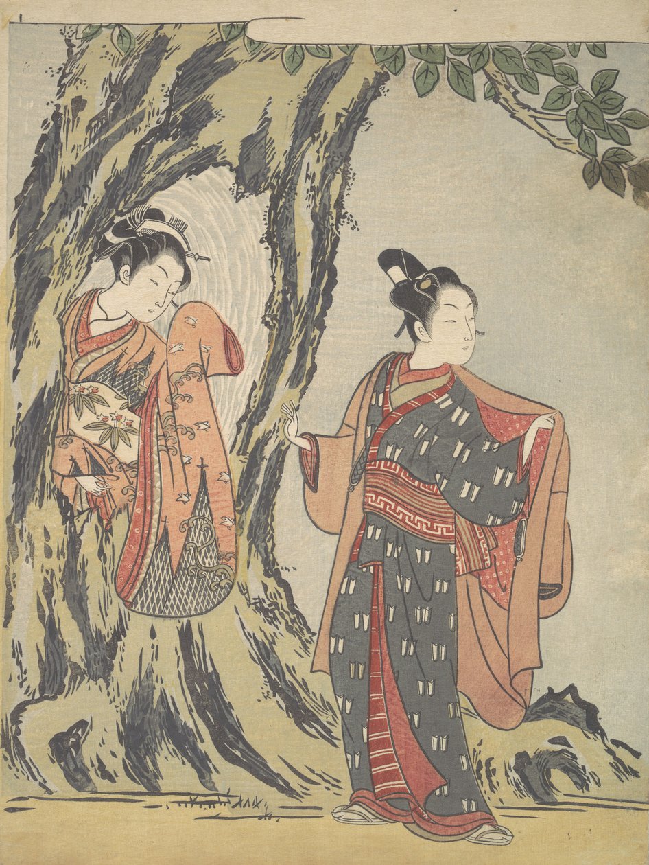 Dwoje młodych ludzi, 1725-1770., 1725-1770. autorstwa Suzuki Harunobu