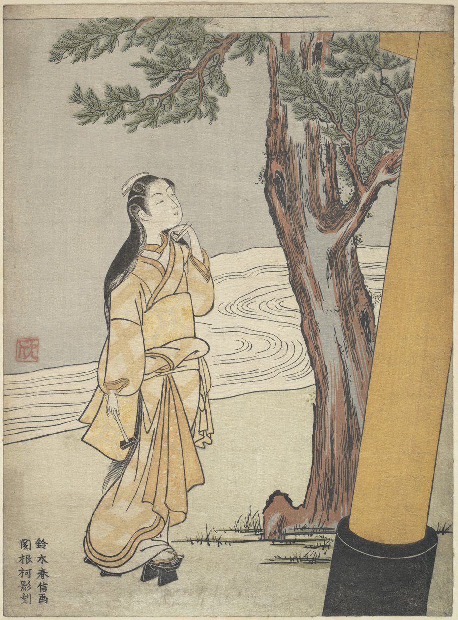 Wizyta w chramie o godzinie wołu (Ushi no toki mairi) autorstwa Suzuki Harunobu
