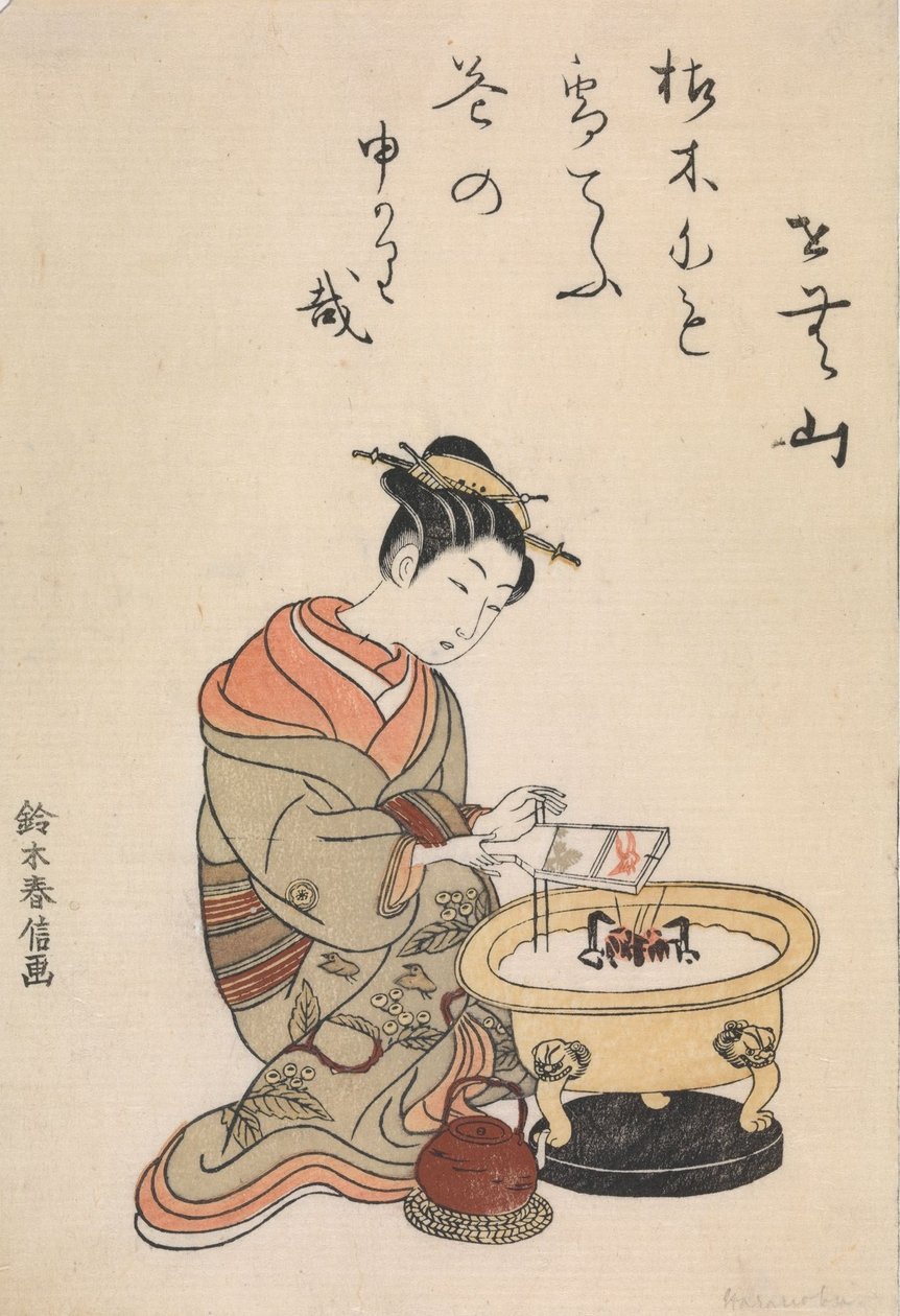 Z ehonu „Wybór piękności z zielonych domów“ autorstwa Suzuki Harunobu
