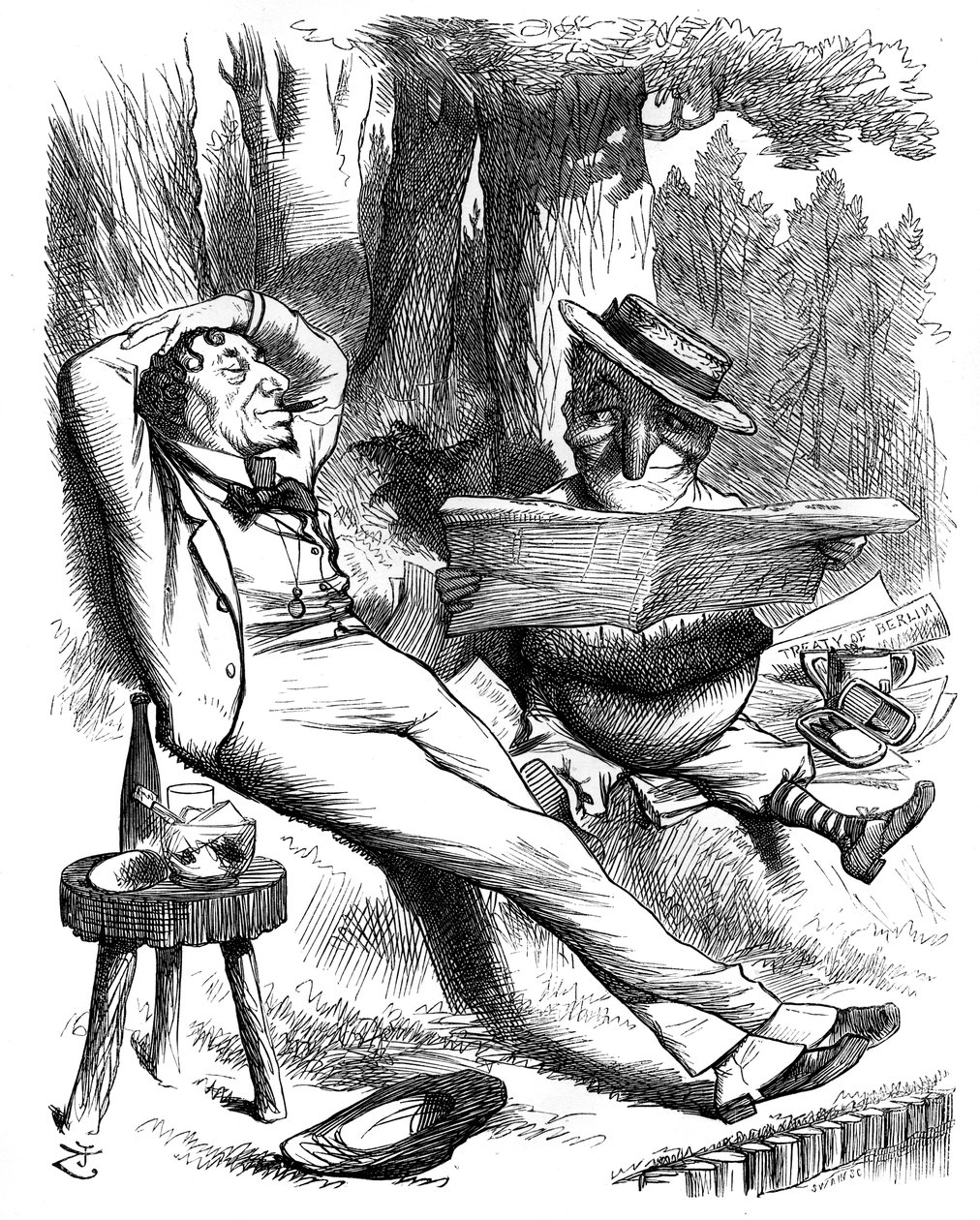 Wypoczynek Cum Diz!, 1878 autorstwa Swain