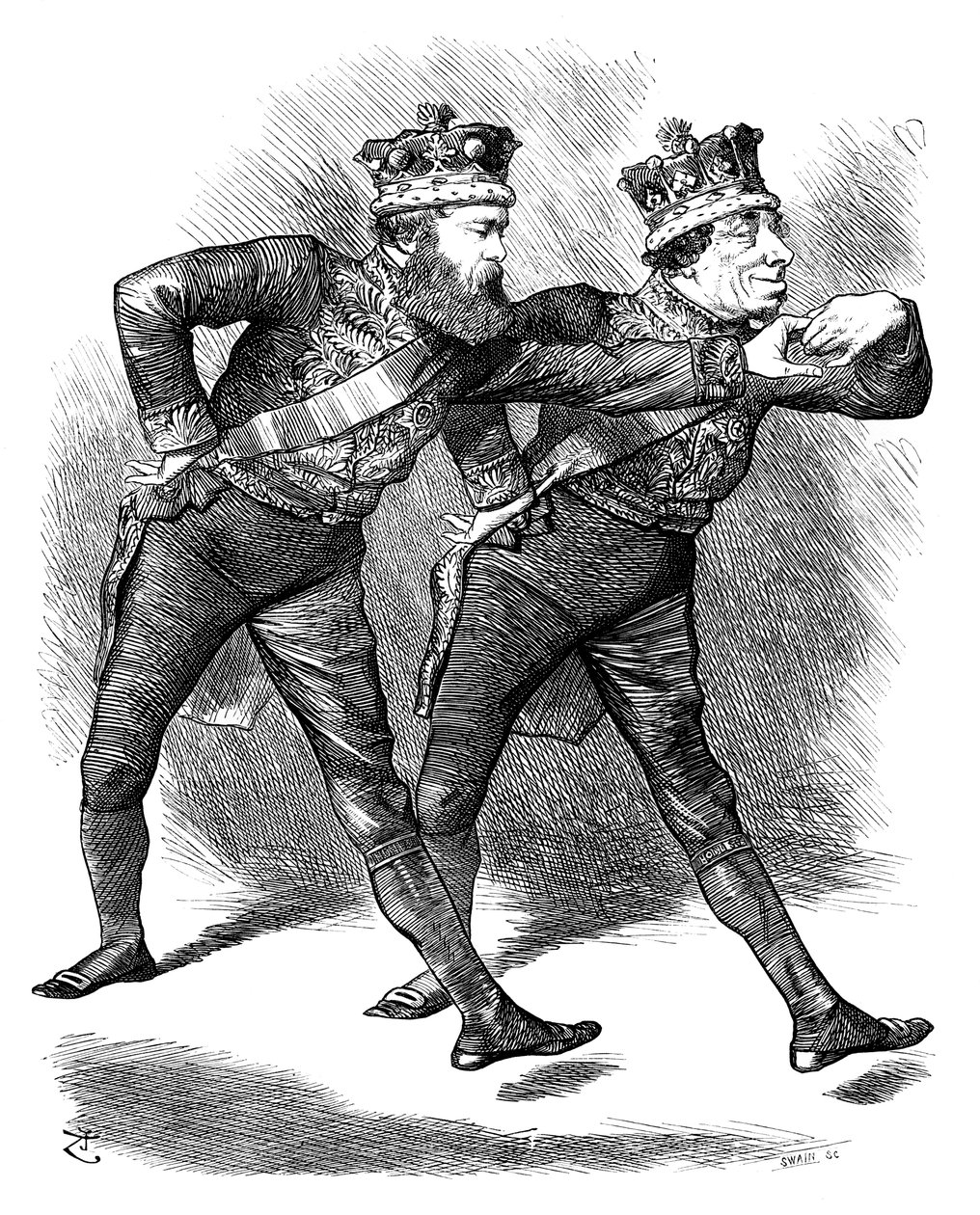 Pas De Deux!, 1878. autorstwa Swain