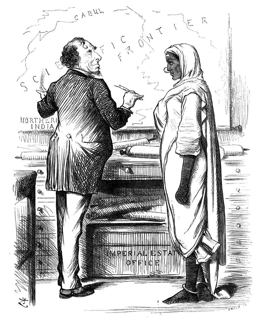 Kto zapłacić, 1878. autorstwa Swain