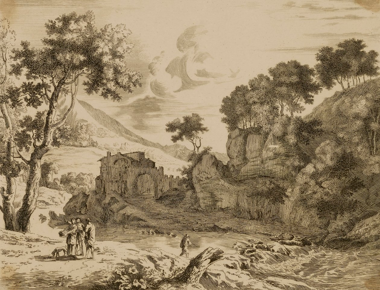 Krajobraz autorstwa Swanevelt, Herman van