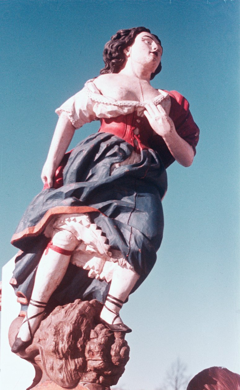 Figurka z nieznanego żaglowca, połowa XVIII w. (malowane drewno) autorstwa Swedish School
