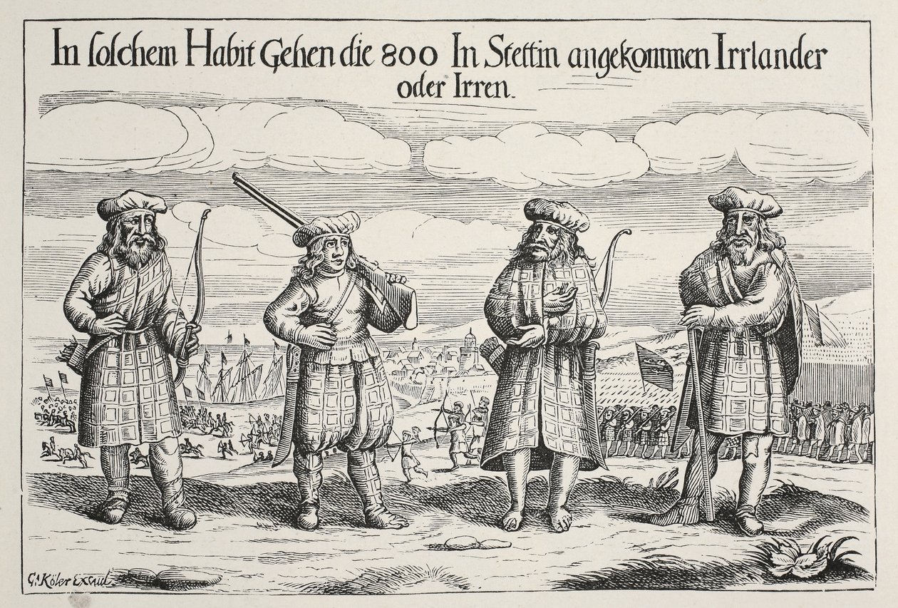 Irlandzcy żołnierze w służbie Gustawa Adolfa, 1631 autorstwa Swedish School