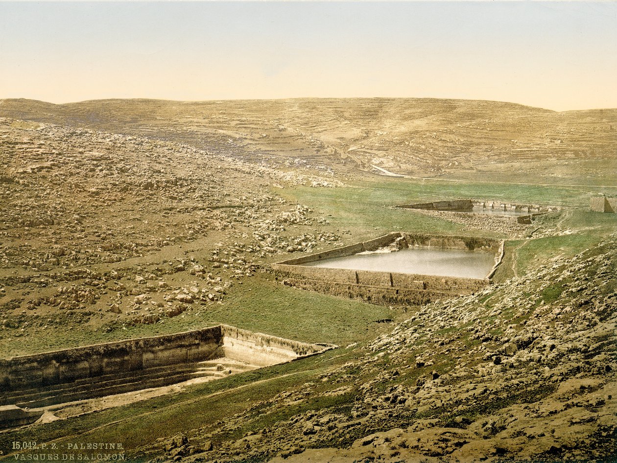 Baseny Salomona, ok. 1880-1900 (fotochrom) autorstwa Swiss Photographer
