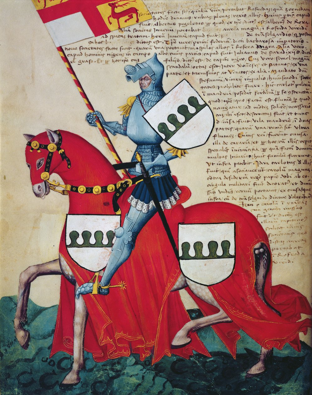Carlotto Capodilista dei Transelgaldi (tempera na welinie) autorstwa Swiss School