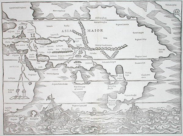 Europa, z „Polyhistor” rzeczy z całego świata...” Caiusa Juliusa Solinusa, publikacja Bazylea 1543 (drzewryt) autorstwa Swiss School