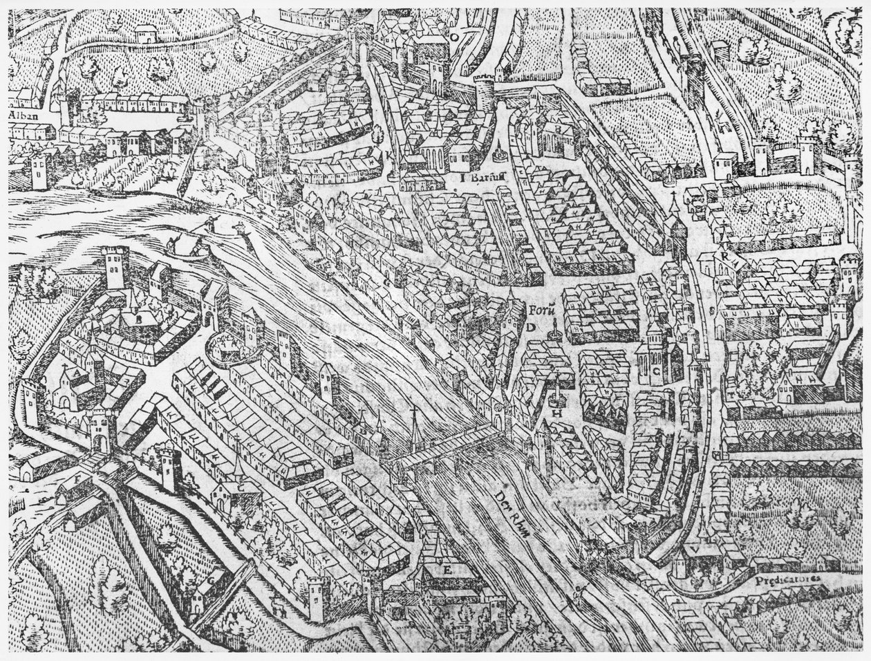Mapa Bazylei autorstwa Swiss School