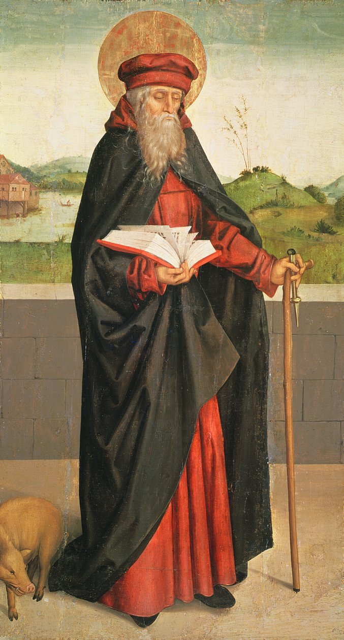 Św. Antoni Pustelnik, 1493 autorstwa Swiss School
