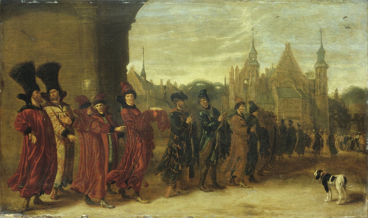 Ambasadorzy od cara moskiewskiego w Hadze 4 listopada 1631 roku 1630 autorstwa Sybrandt van Beest