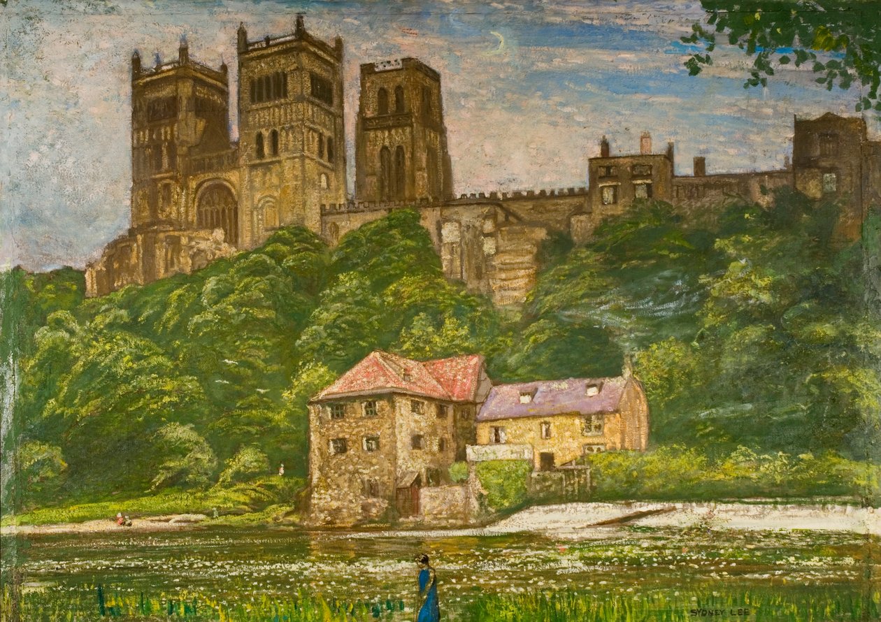 Katedra w Durham (olej na płótnie) autorstwa Sydney Lee
