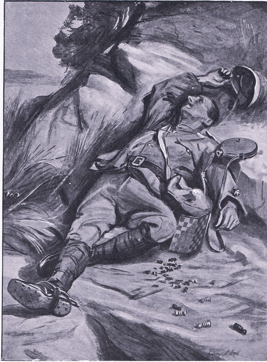 Tylko pionek, z książki After Pretoria: The Guerilla War wydanej przez Harmsworth Bros Limited, 1901 autorstwa Sydney Prior Hall