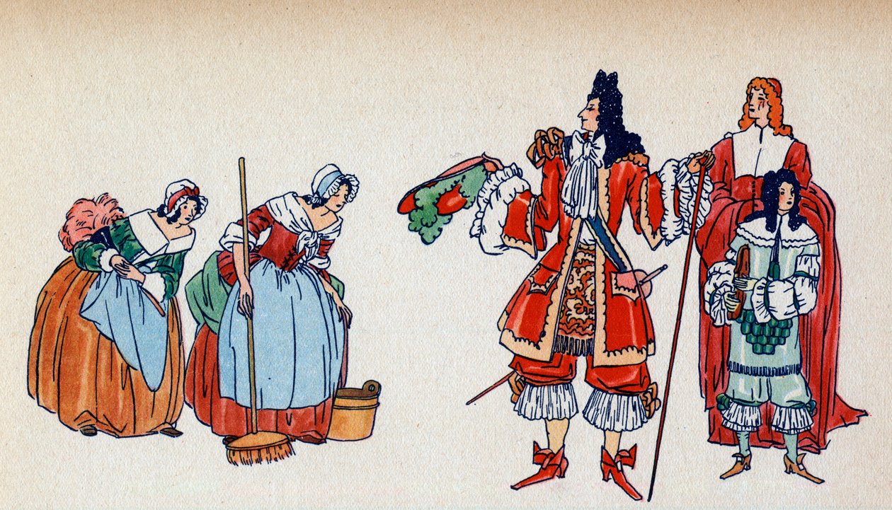 Grzeczność Ludwika XIV - Ilustracja Sylvaina Sauvage