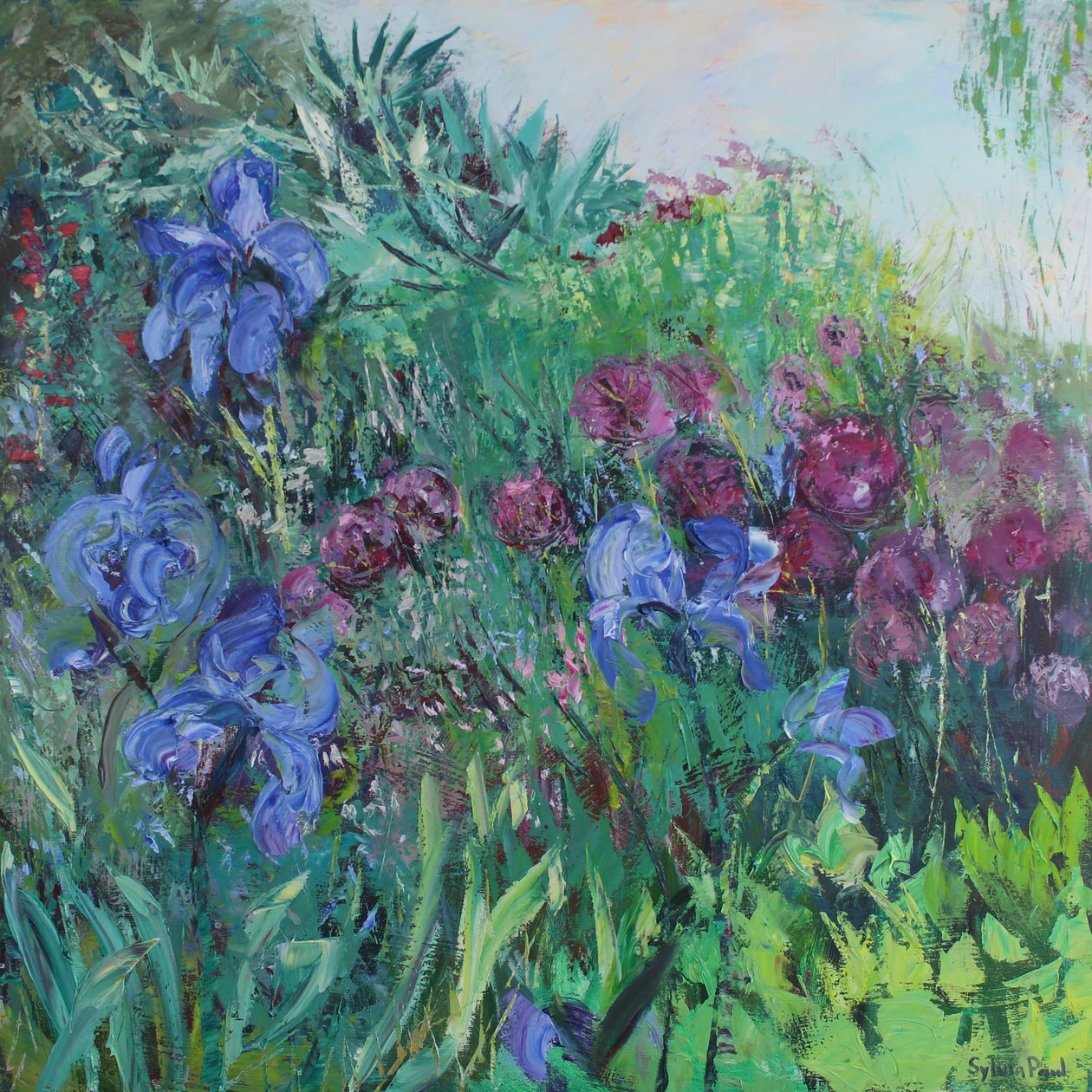 Irys z Allium autorstwa Sylvia Paul