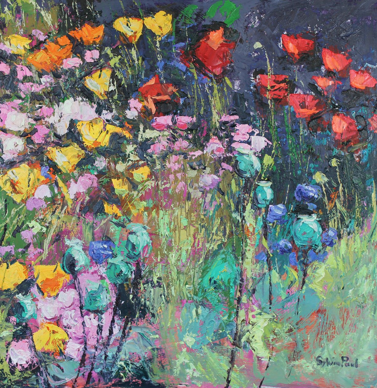 Letnie kwiaty łąkowe, 2017 autorstwa Sylvia Paul
