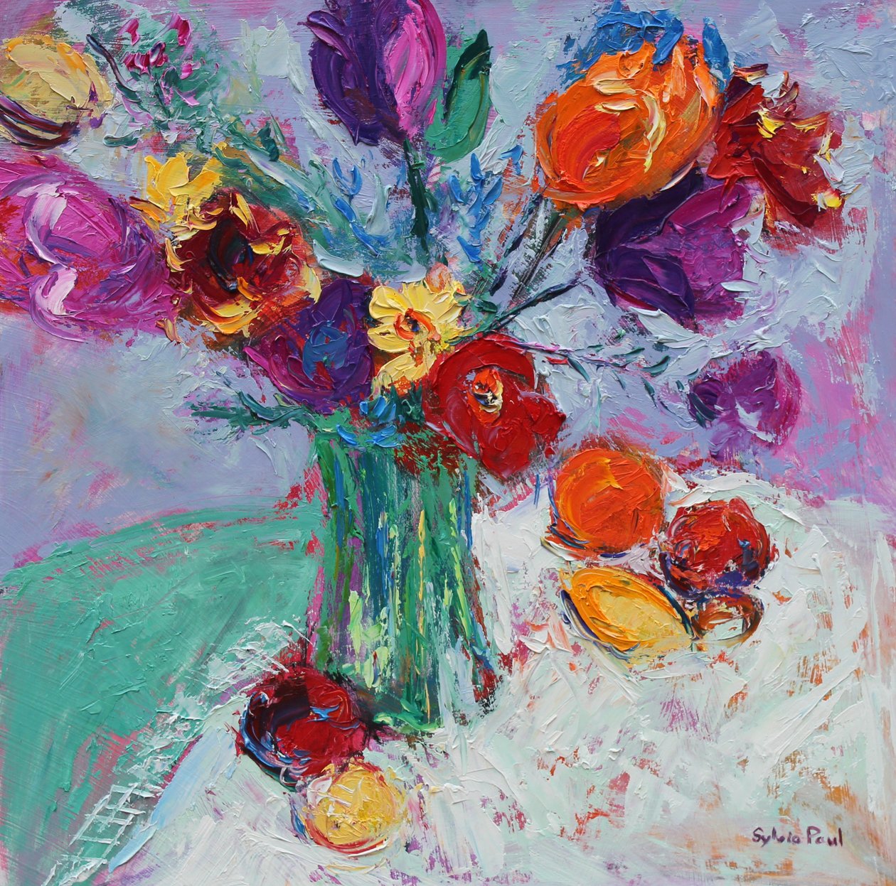 Tulipany i Owoce autorstwa Sylvia Paul