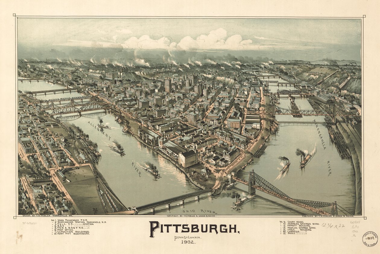 Pittsburgh Pensylwania autorstwa T. M. Fowler