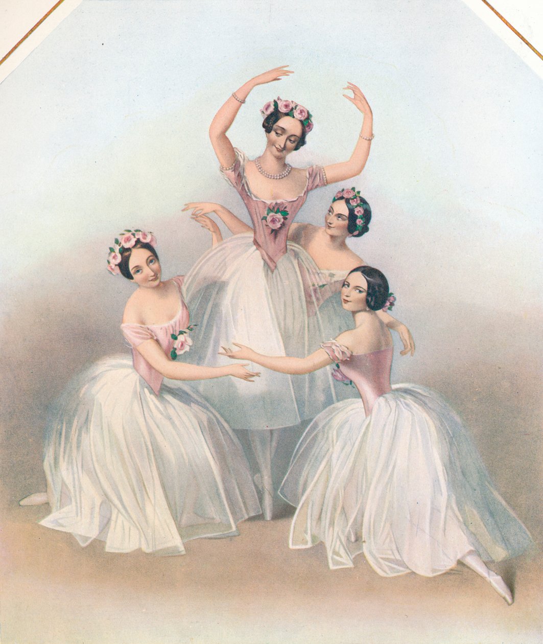 „Świętowane Pas De Quatre: skomponował Jules Perrot”, ok. 1850 r. autorstwa TH Maguire