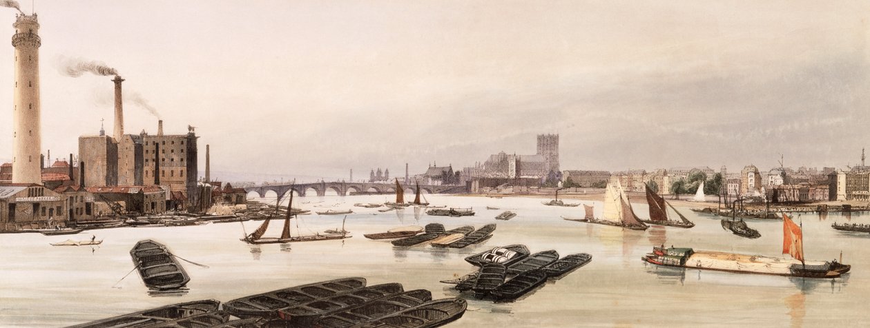 Westminster z mostu Waterloo w Londynie autorstwa TS Bays