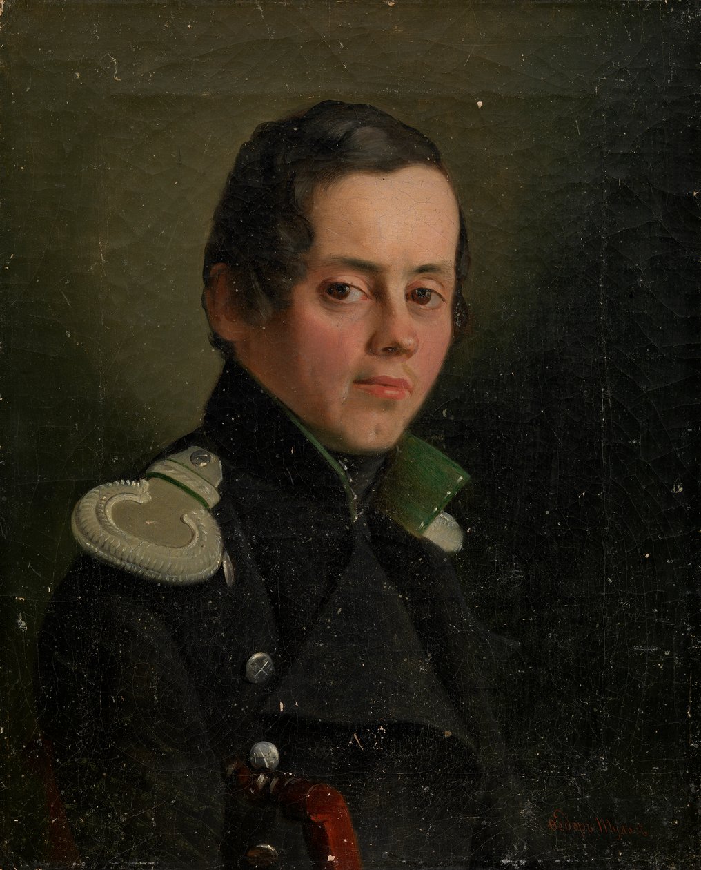 Portret młodego oficera autorstwa TULOV FEDOR