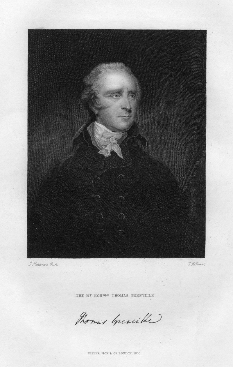 Thomas Grenville 1755-1846, brytyjski polityk i bibliofil, XIX wiek. autorstwa T. A. Dean