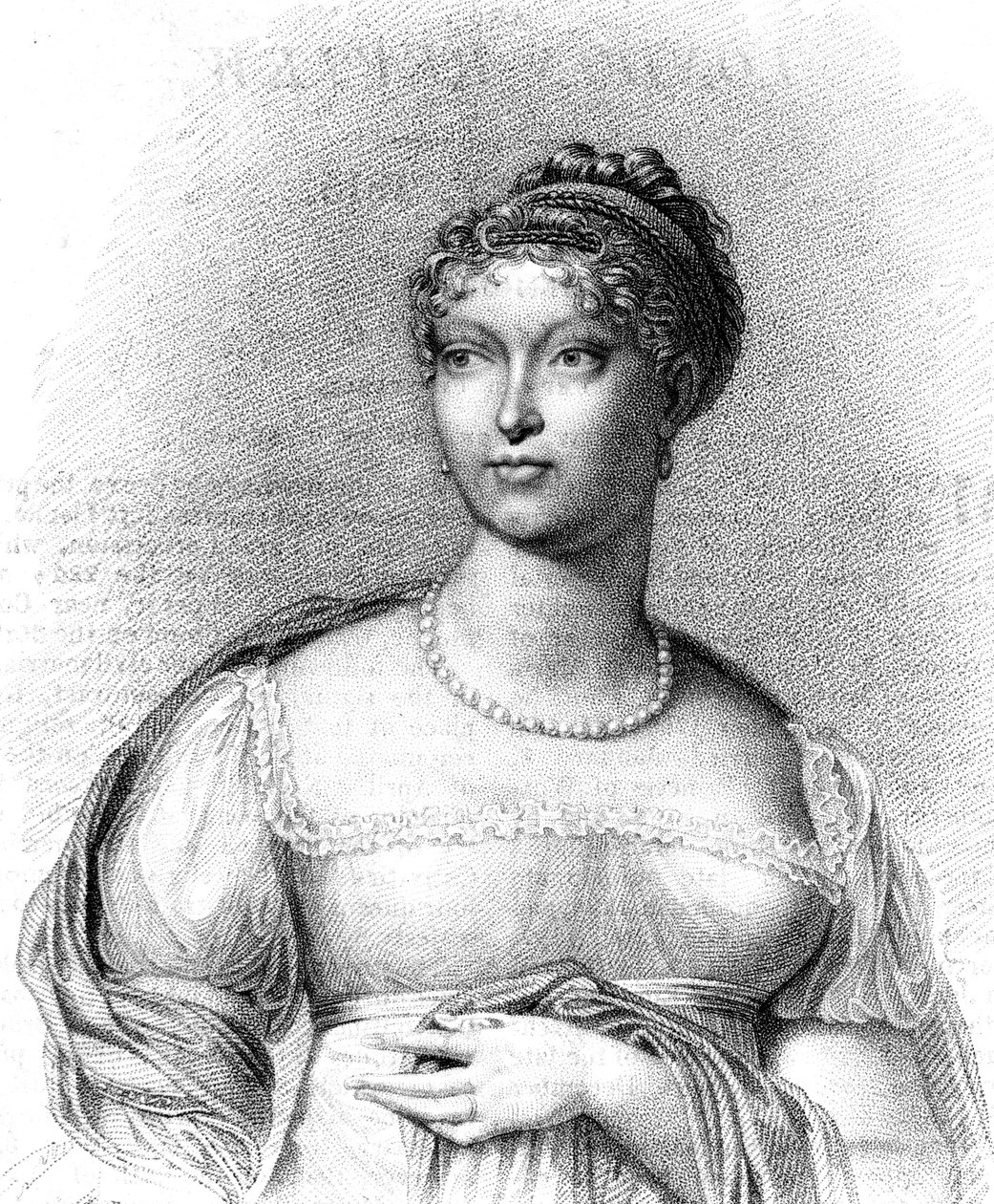 Marie Louise, księżna Parmy, druga żona Napoleona Bonaparte, 1815. autorstwa T Blood