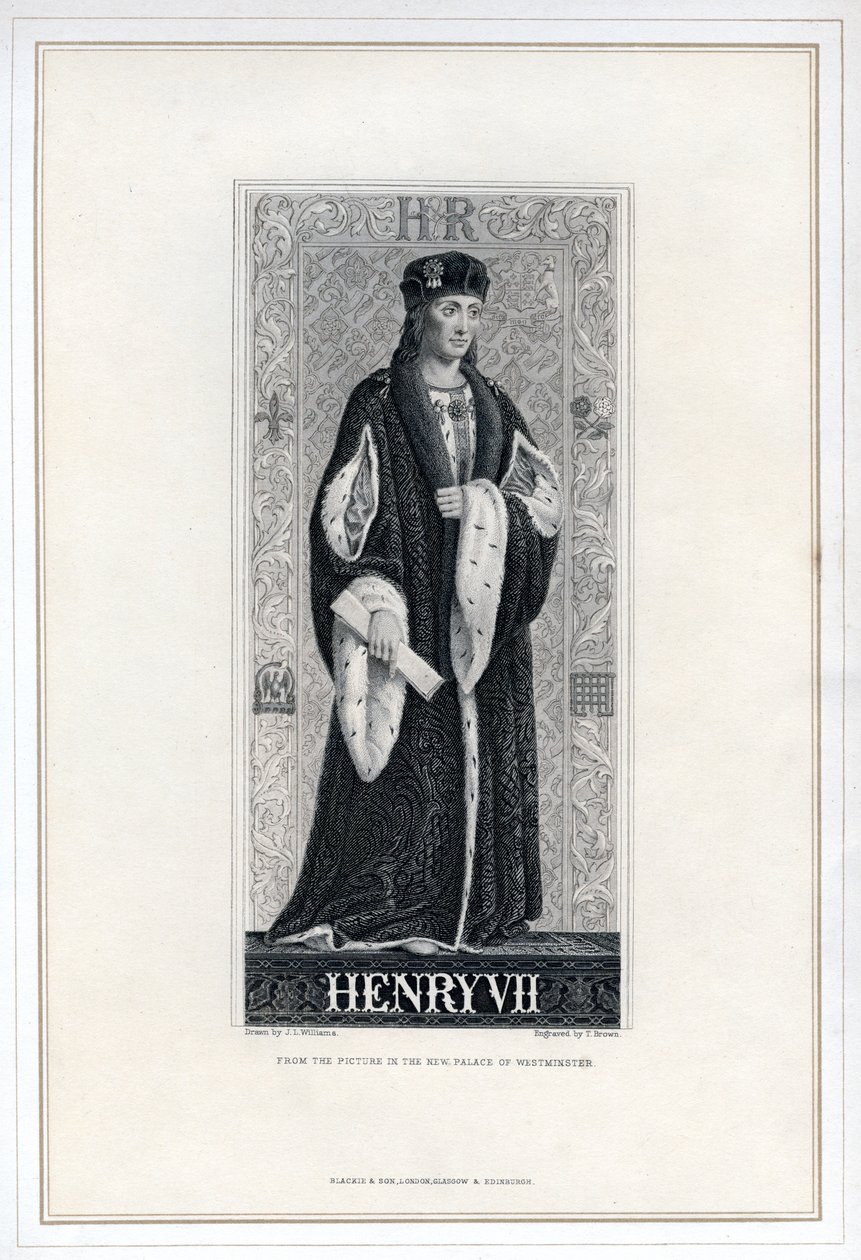 Henryk VII z Anglii, XIX wiek. autorstwa T. Brown