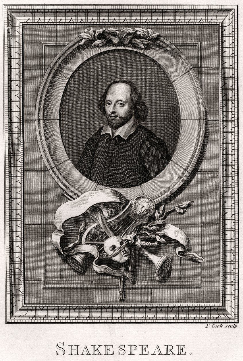 Szekspir, 1776 autorstwa T. Cook