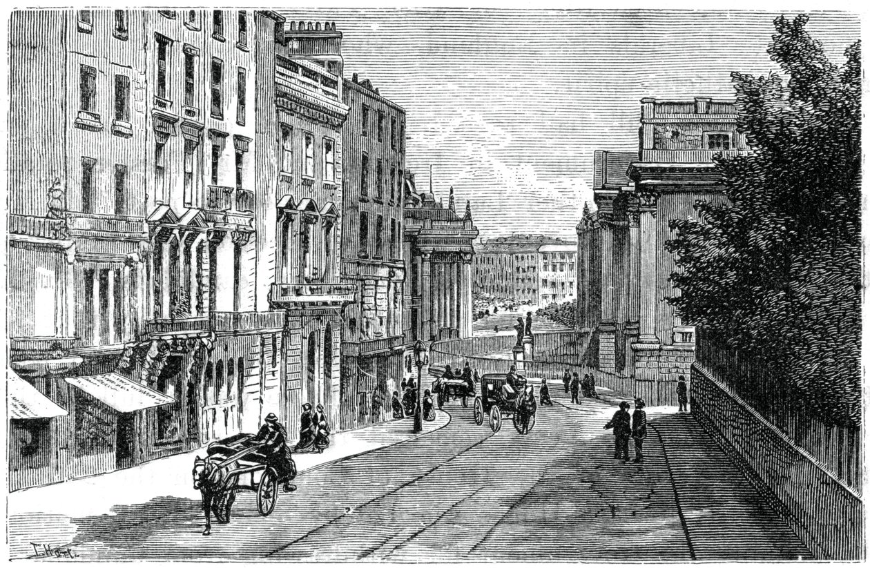 Grafton Street, Dublin, 1900. autorstwa T. Hart