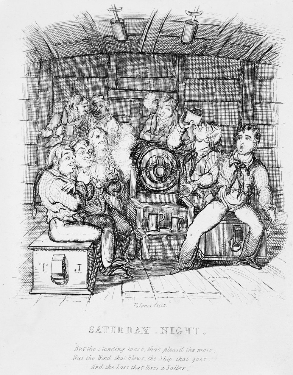 Sobotnia noc autorstwa T. Hampson Jones