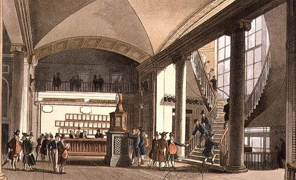 Hala Rynku Aukcyjnego autorstwa T. and Pugin A.C. Rowlandson
