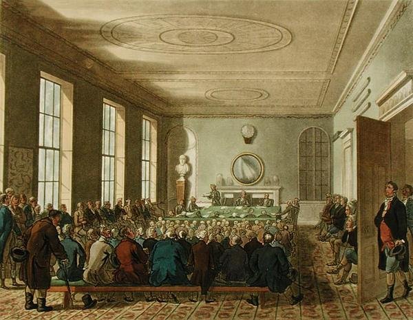 Society of Agriculture, z „Mikrokosmosu Ackermanna w Londynie”, grawerowane przez Josepha Constantine