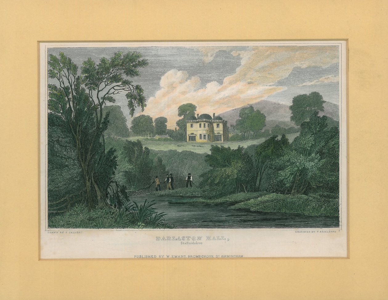 Darlaston Hall, Staffordshire autorstwa T. Radclyffe