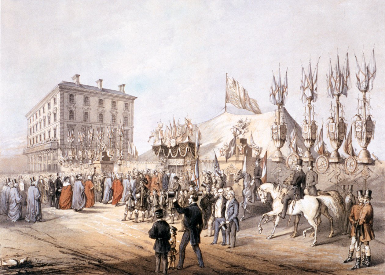 Kopenhaskie Pola, Islington, Londyn, 1855 autorstwa T Turner