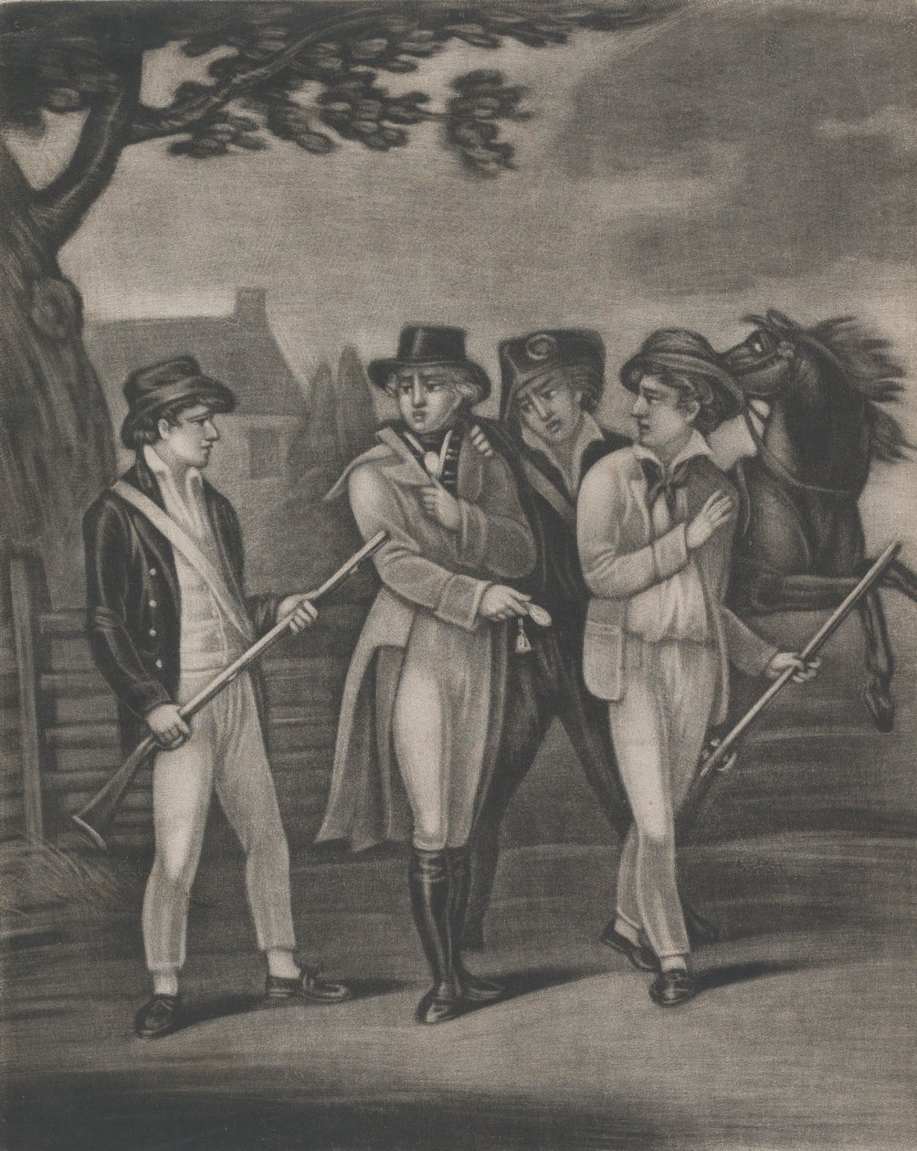 Wzięcie majora André przez Niezłomnego Pauldinga, Williams i Vanvert, lipiec..., 4 lipca 1812 r. autorstwa T. W. Freeman