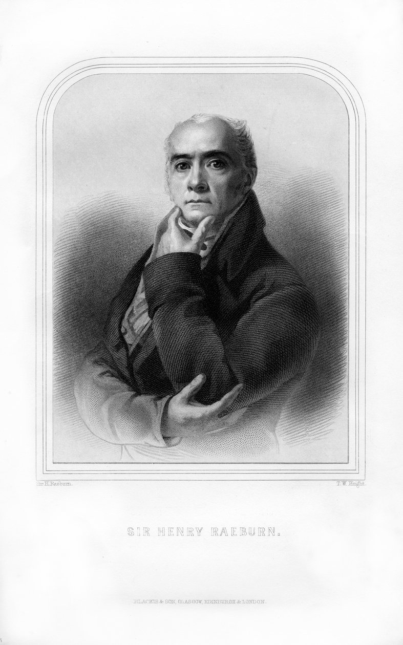 Sir Henry Raeburn, szkocki portrecista, 1870. autorstwa T. W. Knight